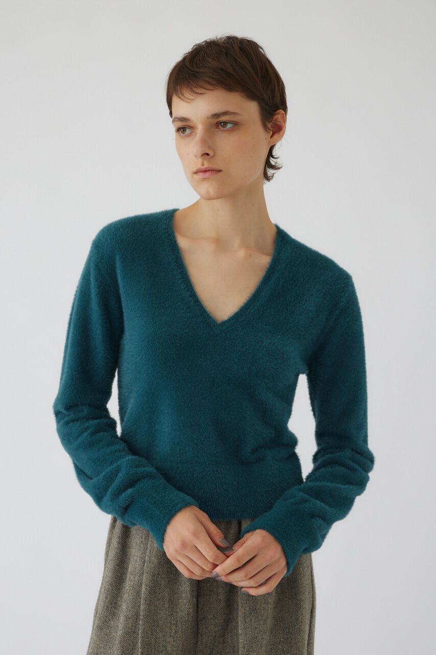 RIM.ARK 「Shaggy v neck knit tops」|ニット・セーター|