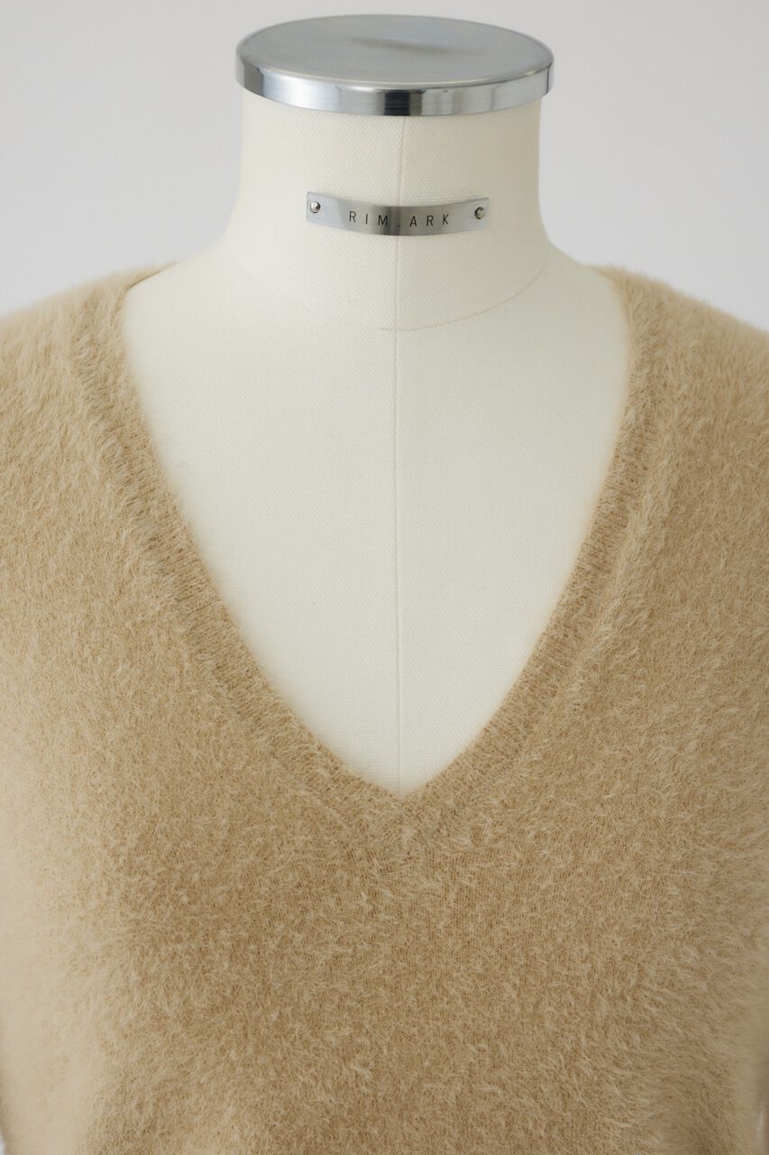 RIM.ARK 「Shaggy v neck knit tops」|ニット・セーター|