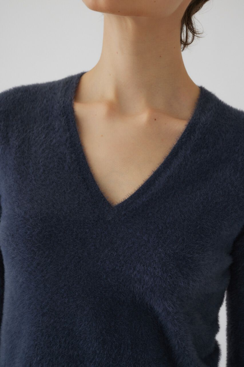 RIM.ARK 「Shaggy v neck knit tops」|ニット・セーター|