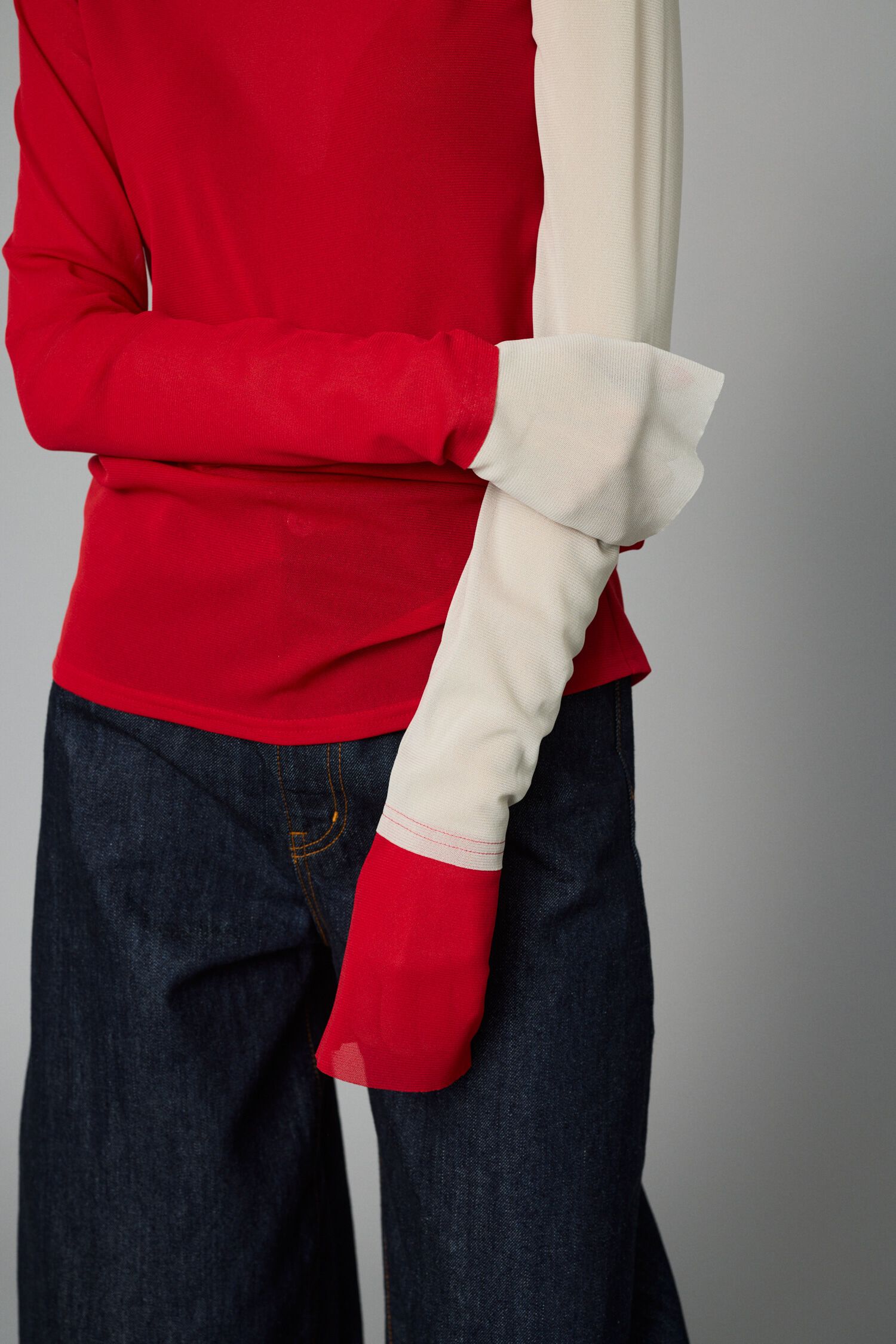 HeRIN.CYE「Crew neck mesh inner tops」|Tシャツ・カットソー|