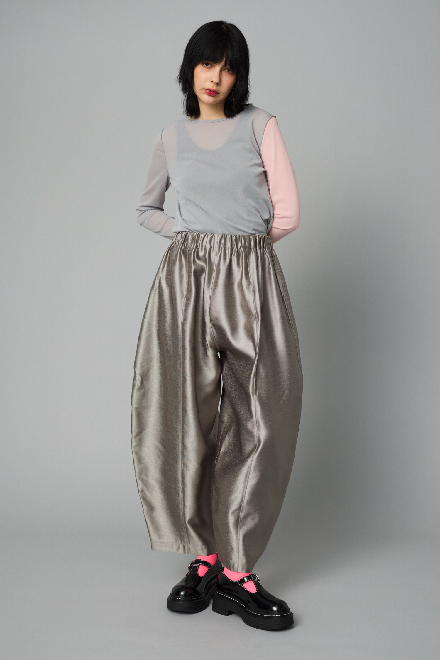 HeRIN.CYE「Crew neck mesh inner tops」|Tシャツ・カットソー|