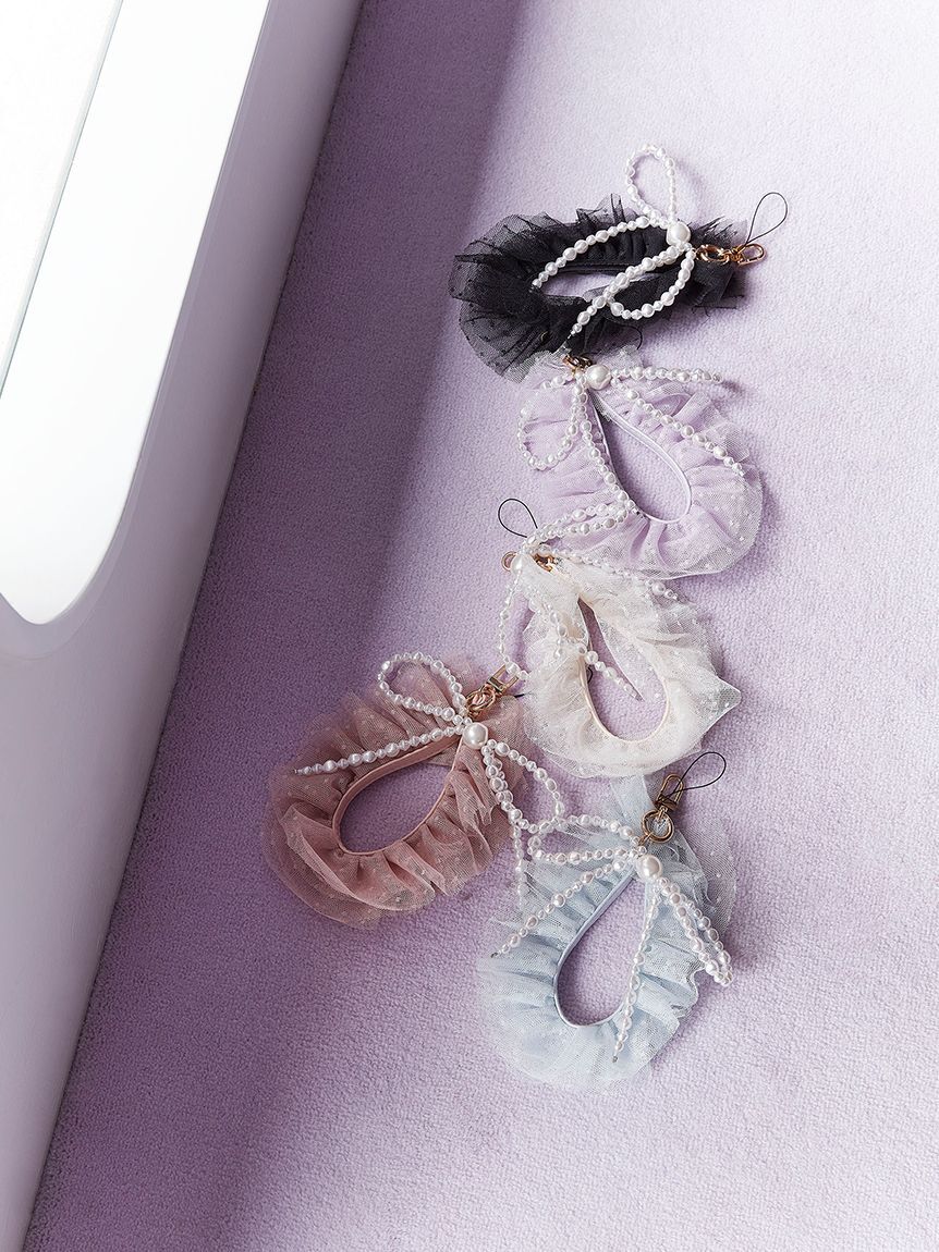 SNIDEL HOME「チュールフリルストラップ」|キーケース|