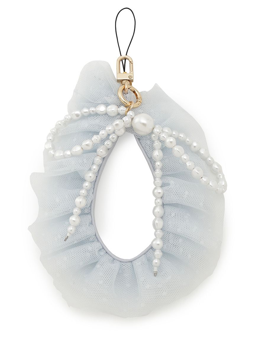 SNIDEL HOME「チュールフリルストラップ」|キーケース|BLU