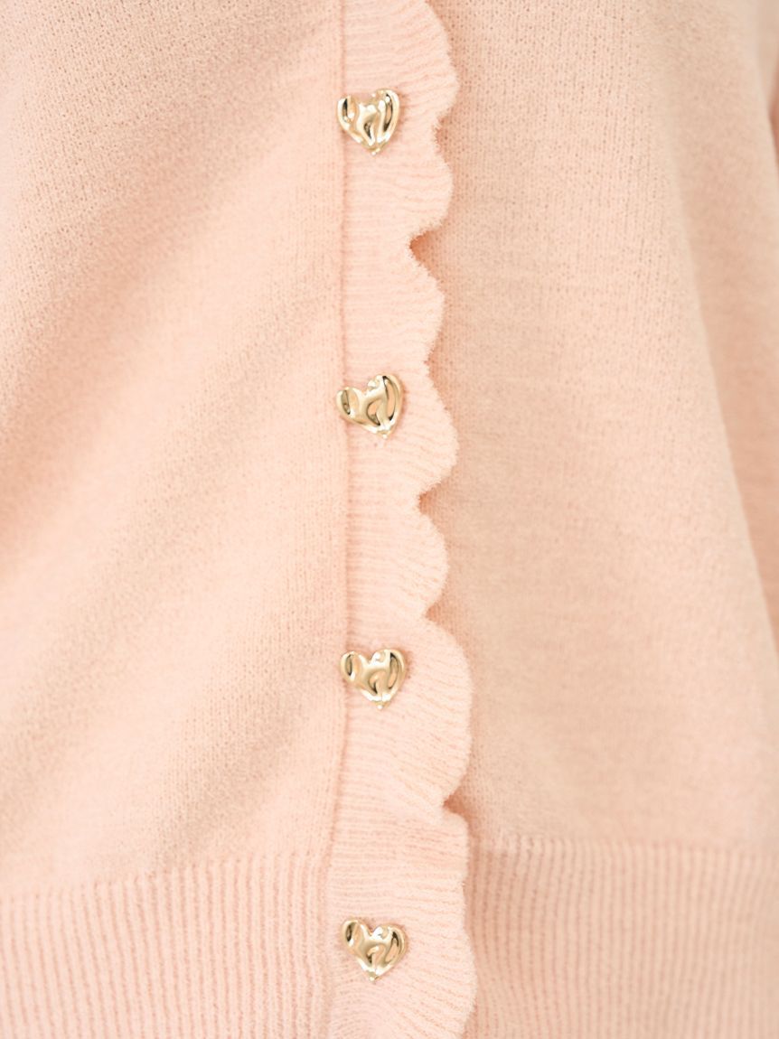 SNIDEL HOME「ハート釦フリルカーディガン」|ルームウェア|
