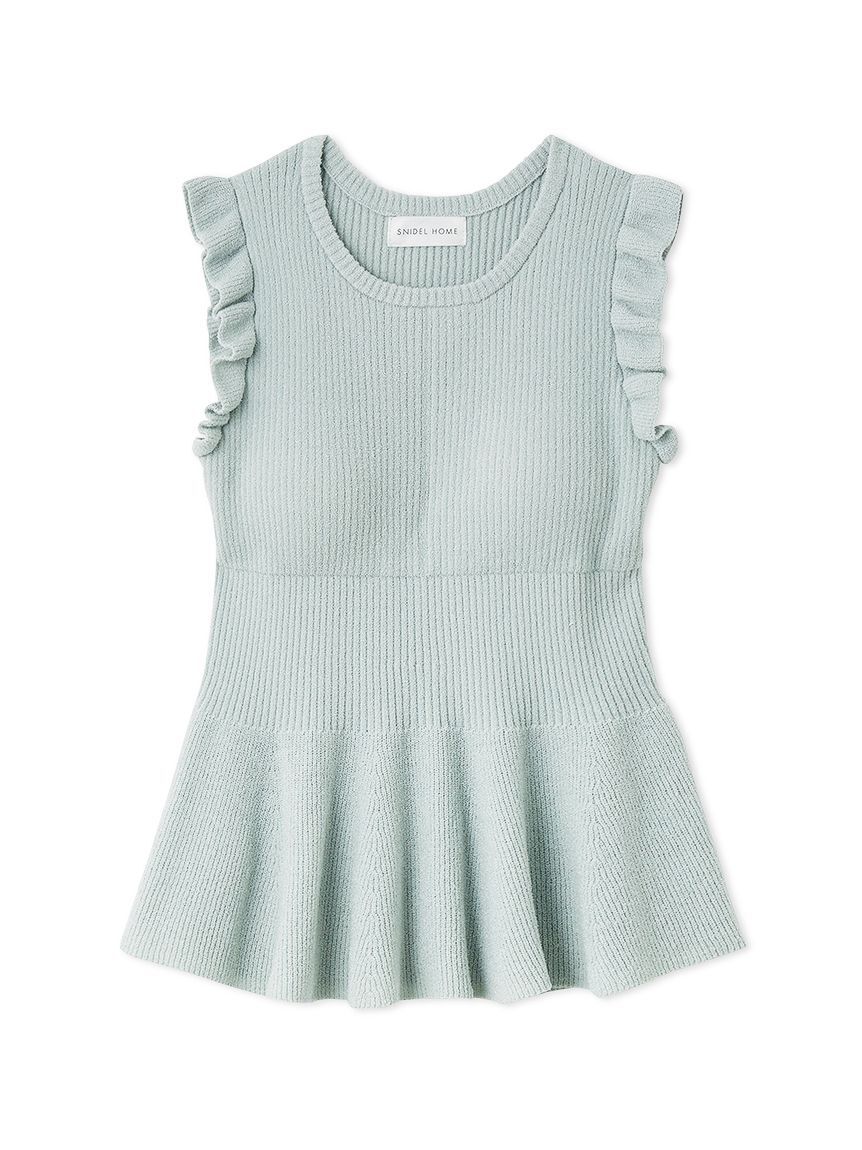 SNIDEL HOME「ニットフリルプルオーバー」|ルームウェア|