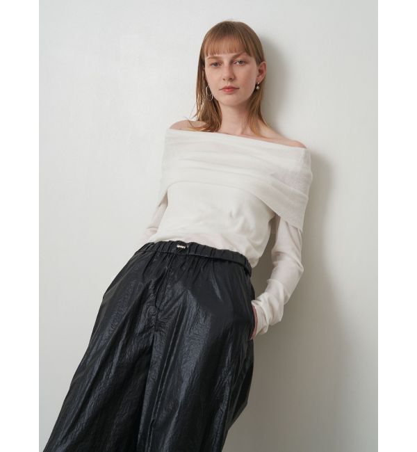 ELENDEEK「SHEER KNIT OFF SHOULDER」|ニット・セーター|