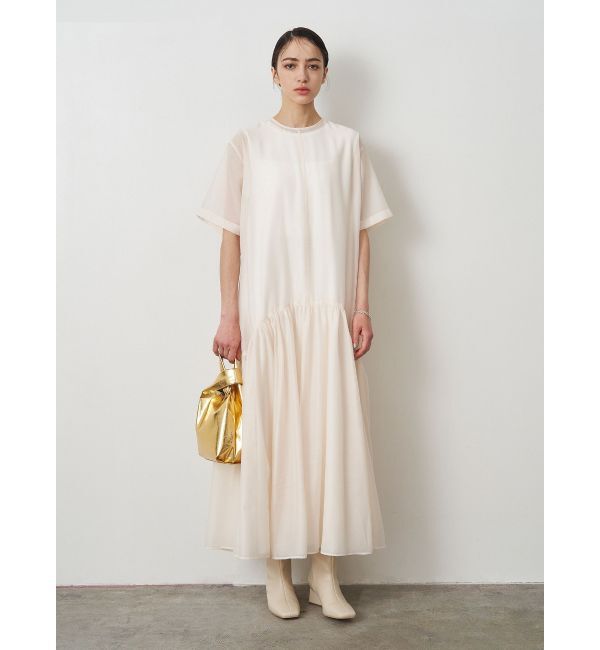 ELENDEEK「SHEER LAYERED CUT OP」|ワンピース|