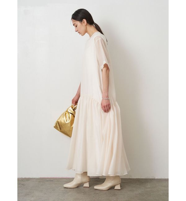 ELENDEEK「SHEER LAYERED CUT OP」|ワンピース|