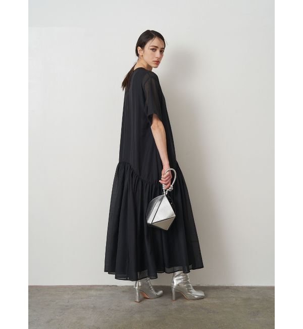 ELENDEEK「SHEER LAYERED CUT OP」|ワンピース|