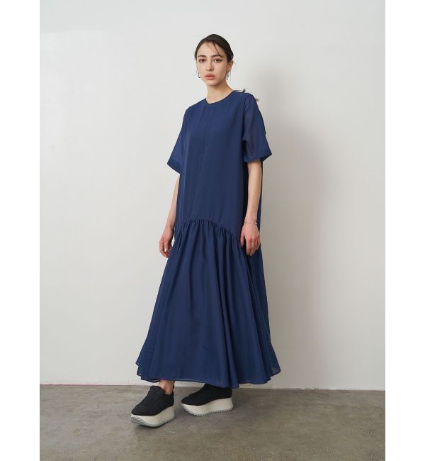 ELENDEEK「SHEER LAYERED CUT OP」|ワンピース|