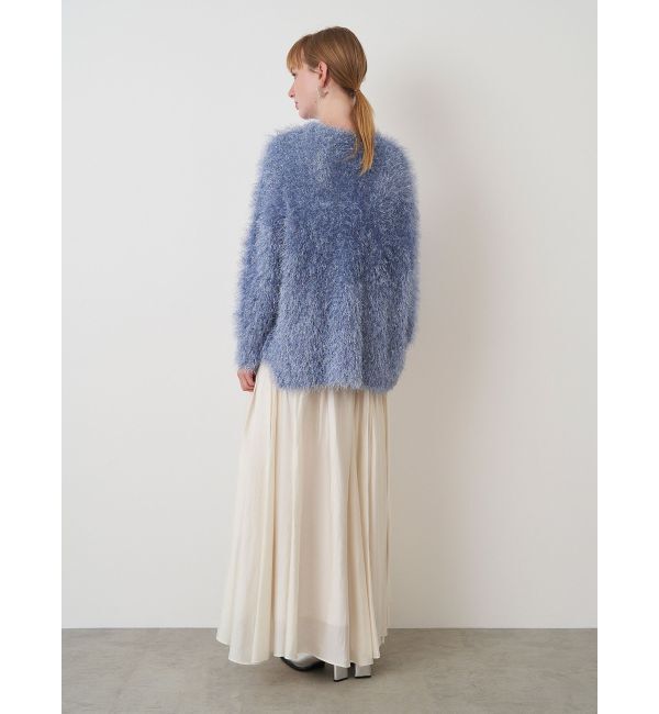 ELENDEEK「SHEER BLOCK FLARED SK」|スカート|