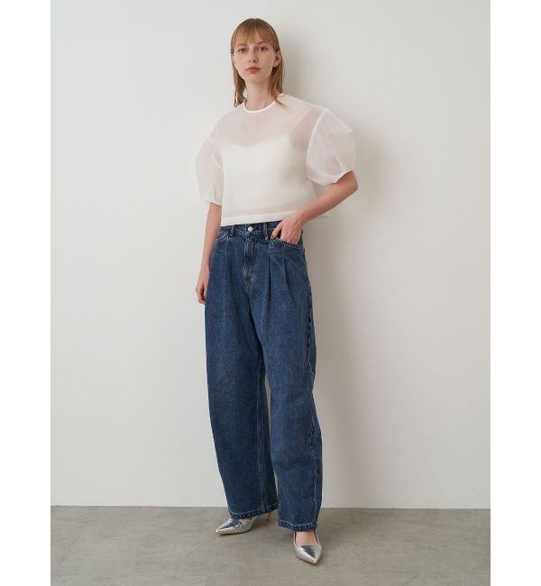 ELENDEEK「MESH BONDING CROPPED TOP」|シャツ・ブラウス|