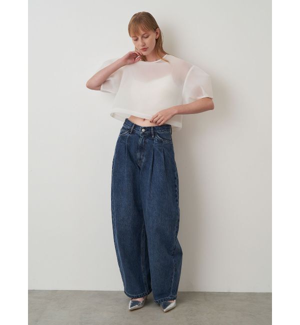 ELENDEEK「MESH BONDING CROPPED TOP」|シャツ・ブラウス|