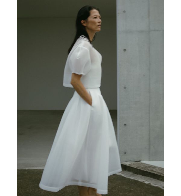 ELENDEEK「MESH BONDING CROPPED TOP」|シャツ・ブラウス|