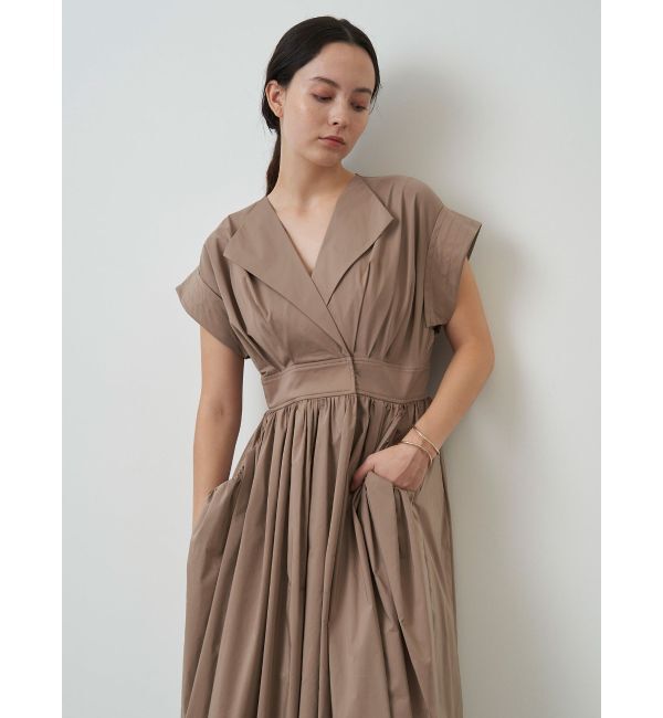 ELENDEEK「OPEN COLLAR SHIRT OP」|ワンピース|