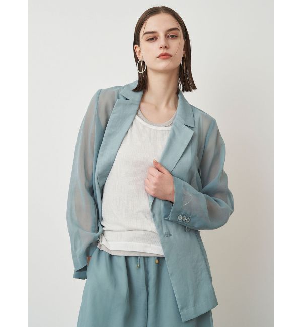 ELENDEEK「SHEER JK」|テーラードジャケット|