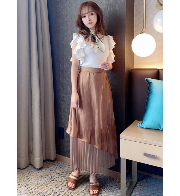 RESEXXY「シースルーレイヤードフレアスカート」|スカート|