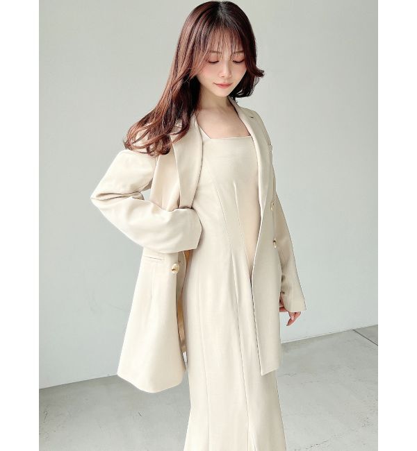 RESEXXY「【WEB限定】ウエストシェイプテーラージャケット【セットアップ着用可能】」|テーラードジャケット|