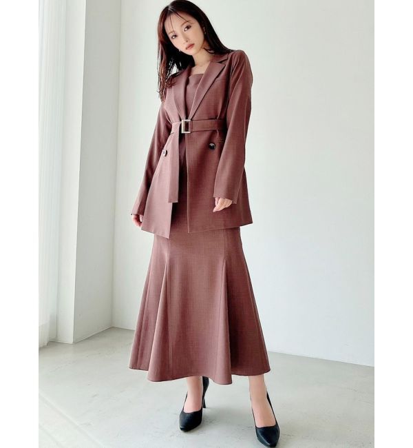 RESEXXY「【WEB限定】ウエストシェイプテーラージャケット【セットアップ着用可能】」|テーラードジャケット|