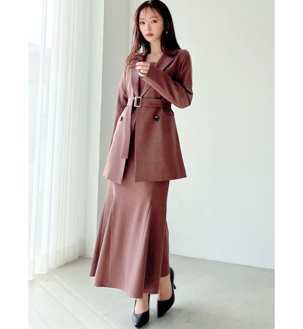 RESEXXY「【WEB限定】ウエストシェイプテーラージャケット【セットアップ着用可能】」|テーラードジャケット|