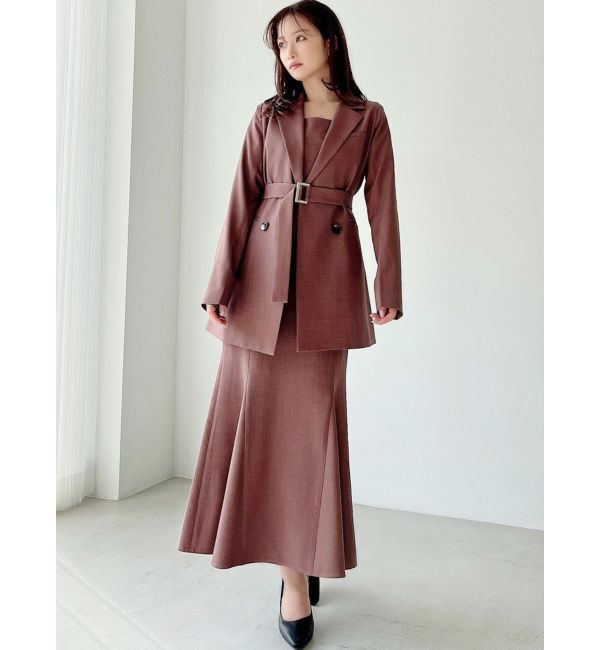 RESEXXY「【WEB限定】ウエストシェイプテーラージャケット【セットアップ着用可能】」|テーラードジャケット|