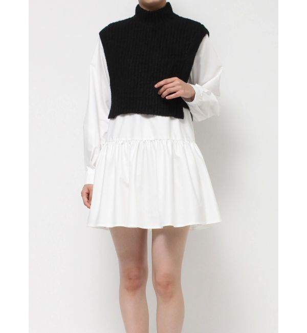 RESEXXY「ミクスチャーニットコンビチュニック」|ニット・セーター|