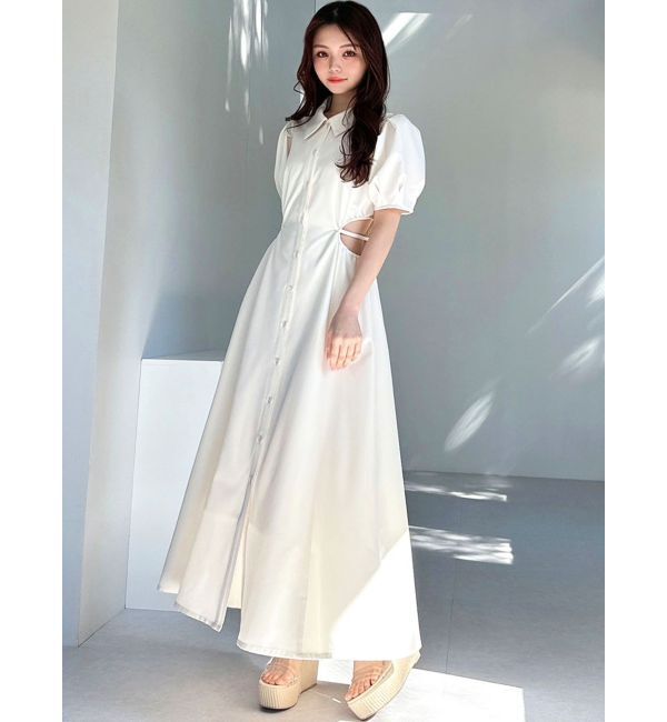 RESEXXY「ウエストオープンシャツワンピース」|ワンピース|