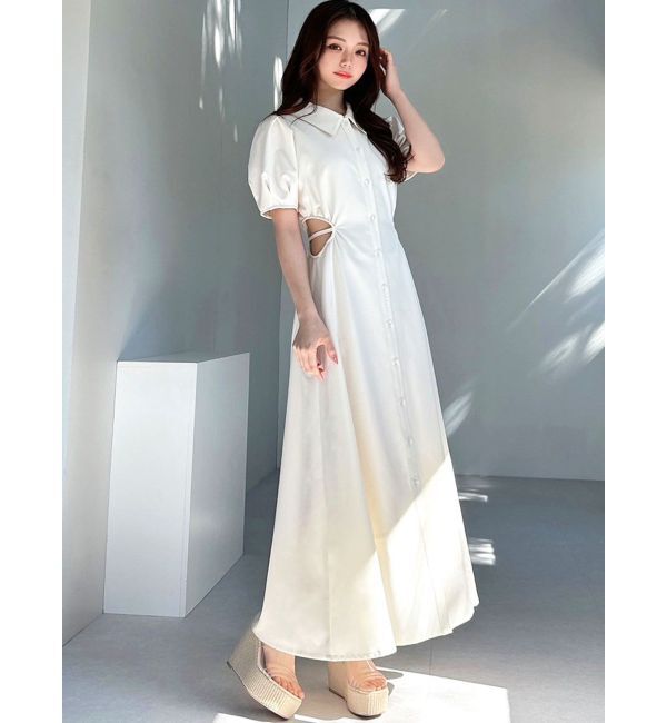 RESEXXY「ウエストオープンシャツワンピース」|ワンピース|