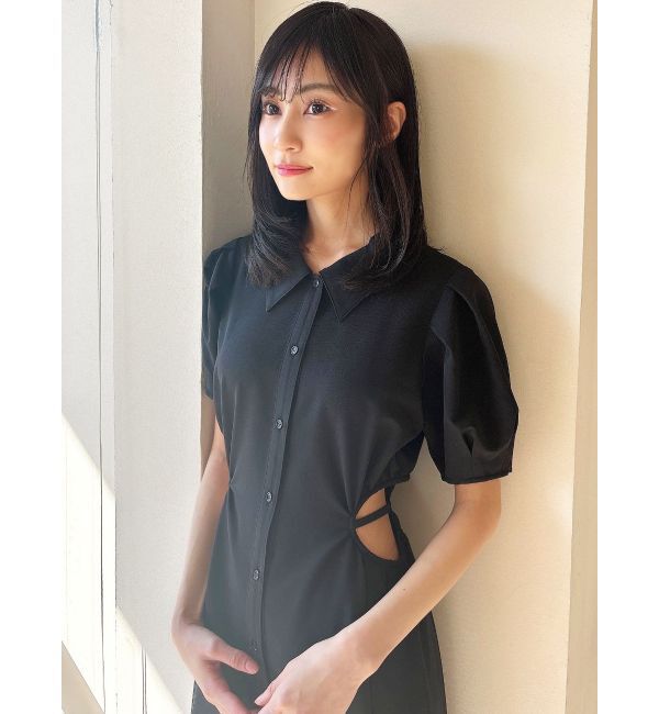 RESEXXY「ウエストオープンシャツワンピース」|ワンピース|