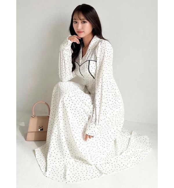 RESEXXY「オープンカラーコルセットシャツワンピース」|ワンピース|