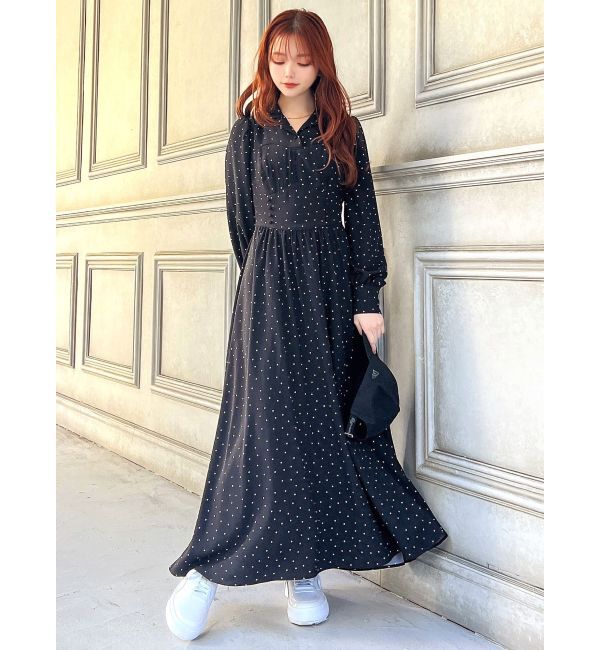 RESEXXY「オープンカラーコルセットシャツワンピース」|ワンピース|