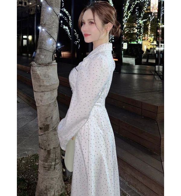 RESEXXY「オープンカラーコルセットシャツワンピース」|ワンピース|