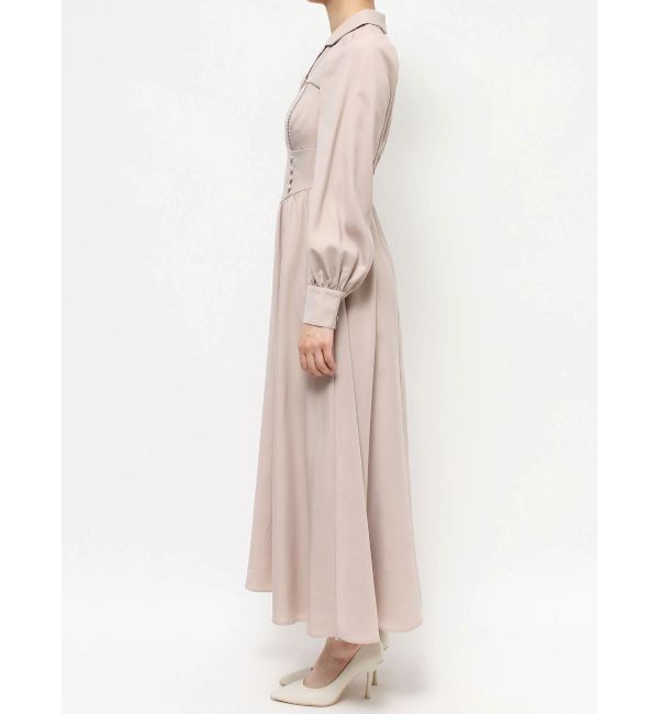 RESEXXY「オープンカラーコルセットシャツワンピース」|ワンピース|