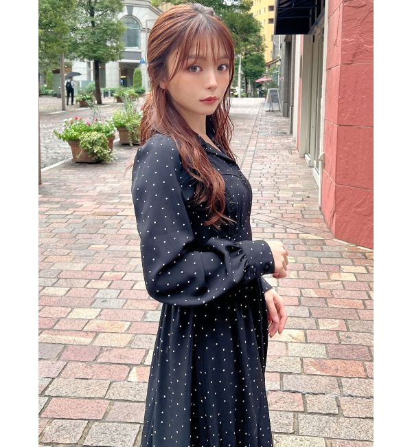 RESEXXY「オープンカラーコルセットシャツワンピース」|ワンピース|