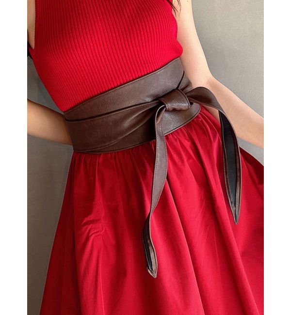 RESEXXY「サッシュベルト」|ベルト|ブラウン