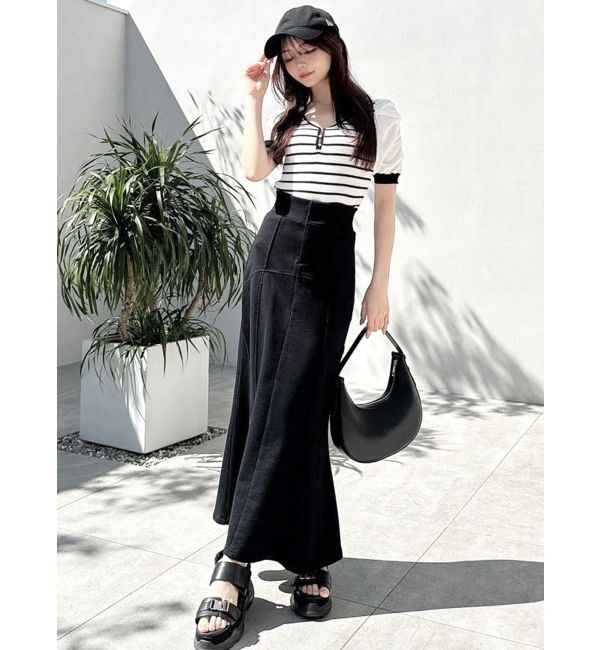 RESEXXY「ワンウォッシュ加工ジャージスカート」|スカート|