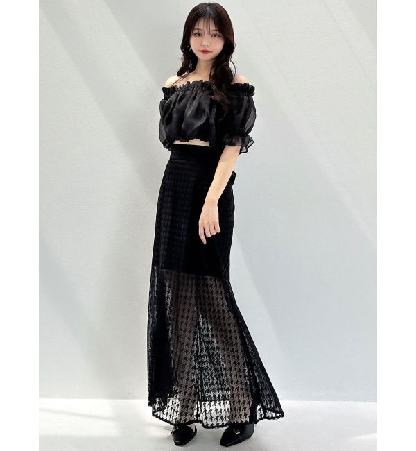 RESEXXY「クロップドオフショルトップス」|シャツ・ブラウス|