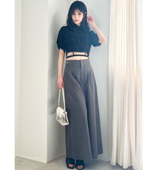 RESEXXY「ナローストラップコルセットシャツ」|シャツ・ブラウス|