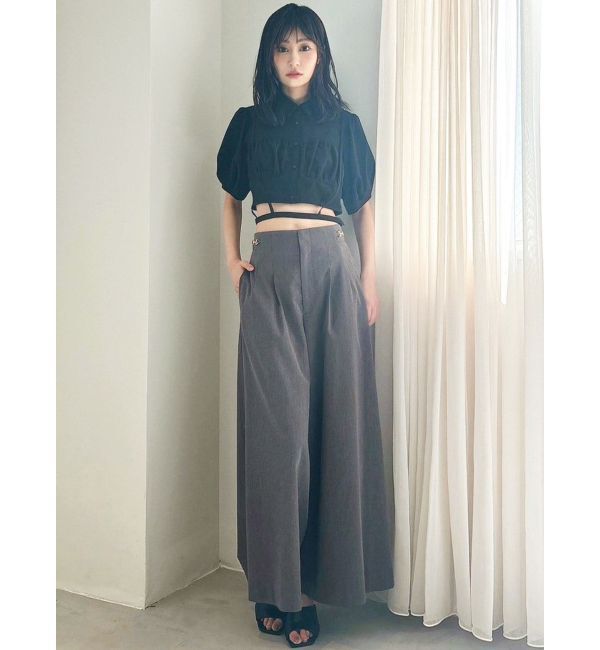 RESEXXY「ナローストラップコルセットシャツ」|シャツ・ブラウス|