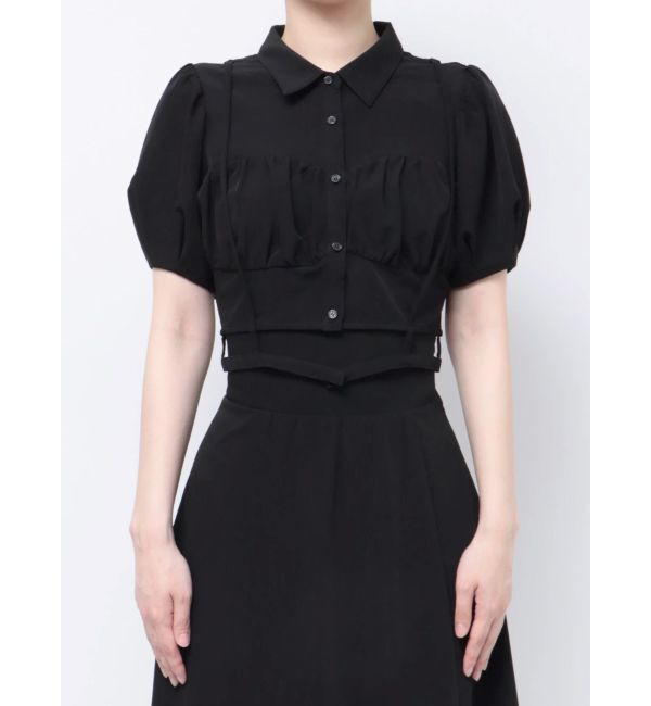 RESEXXY「ナローストラップコルセットシャツ」|シャツ・ブラウス|