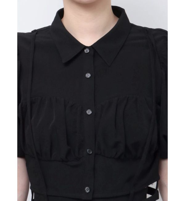 RESEXXY「ナローストラップコルセットシャツ」|シャツ・ブラウス|