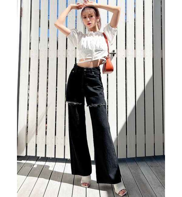 RESEXXY「ナローストラップコルセットシャツ」|シャツ・ブラウス|