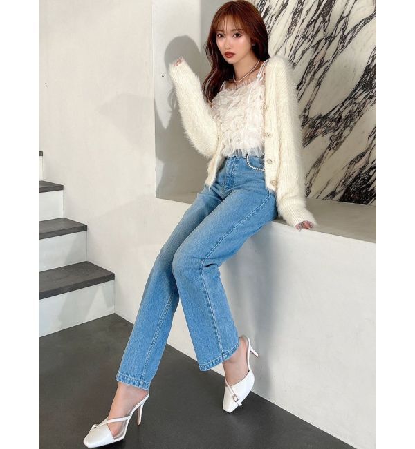 RESEXXY「パールポイントデニムパンツ」|デニム|