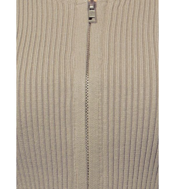 RESEXXY「ジップデザインクロップドニットトップス」|ニット・セーター|