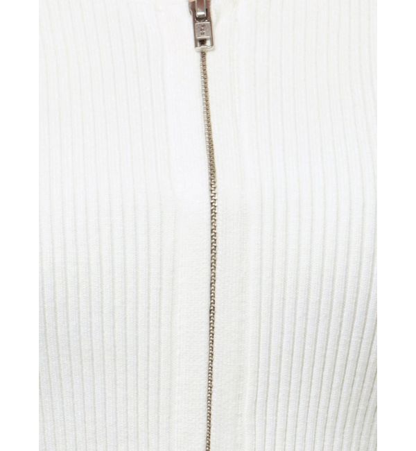 RESEXXY「ジップデザインクロップドニットトップス」|ニット・セーター|