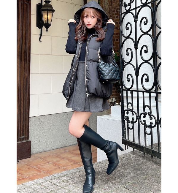 RESEXXY「ネックファーダウンベスト」|ダウンベスト・ベスト|