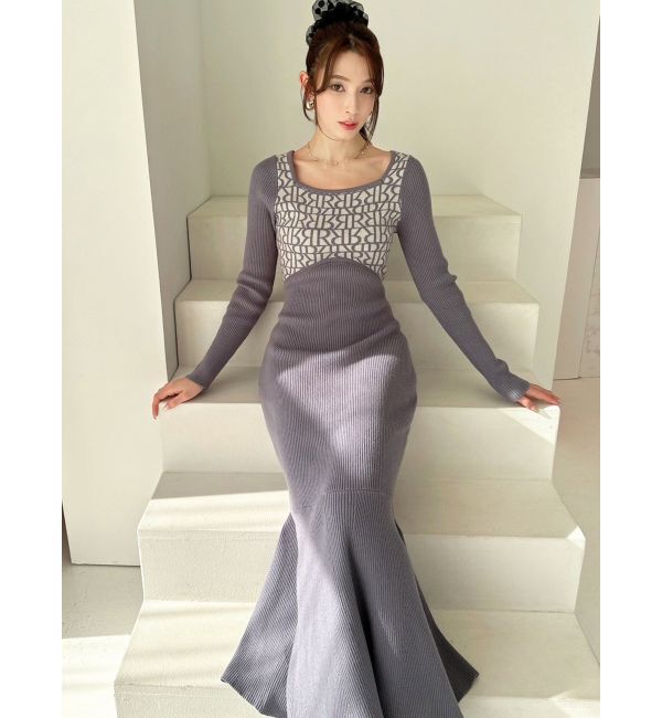 RESEXXY「ロゴジャカードマーメイドワンピース」|ワンピース|