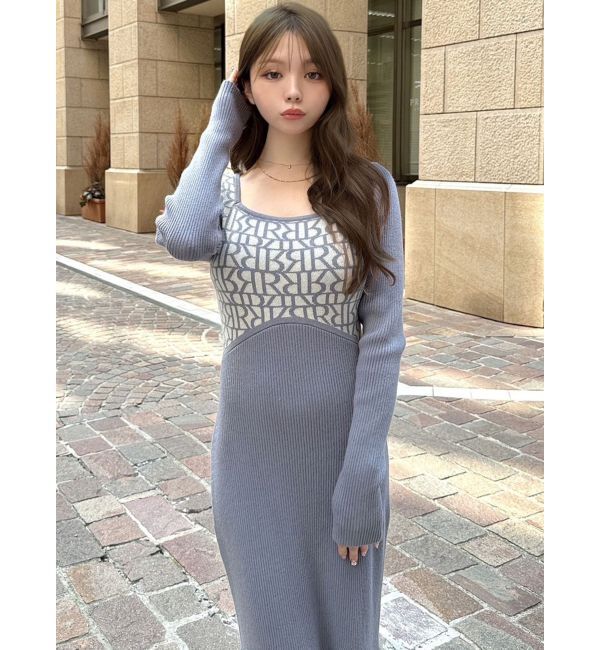 RESEXXY「ロゴジャカードマーメイドワンピース」|ワンピース|