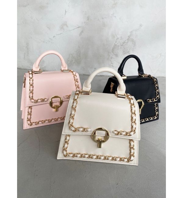 RESEXXY「チェーントリミングハンドバッグ」|ハンドバッグ|