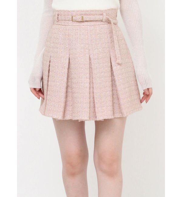 RESEXXY「ツイードプリーツミニスカート【セットアップ着用可能】」|スカート|